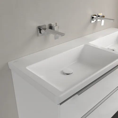 VILLEROY BOCH Dvojumyvadlo Subway 3.0 Cabinet, 1300 x 475 x 165 mm, Stone White CeramicPlus, bez přepadu #4A71D3RW, obrázek 7