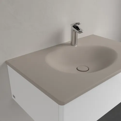 VILLEROY BOCH Umyvadlo na skříňku Antao, 800 x 500 x 150 mm, Almond CeramicPlus, bez přepadu #4A7581AM, obrázek 7