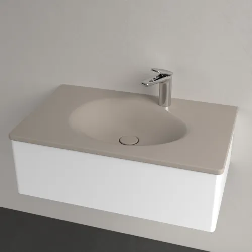VILLEROY BOCH Umyvadlo na skříňku Antao, 800 x 500 x 150 mm, Almond CeramicPlus, bez přepadu #4A7581AM, obrázek 3