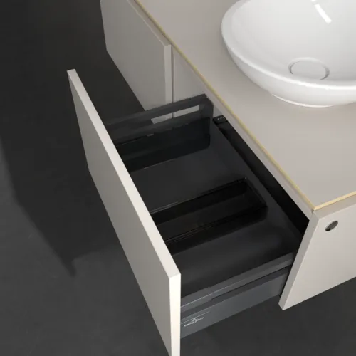 VILLEROY BOCH Legato toaletní skříňka, 2 výsuvy, 1200 x 380 x 500 mm, Soft Grey / Soft Grey #B58300VK, obrázek 6