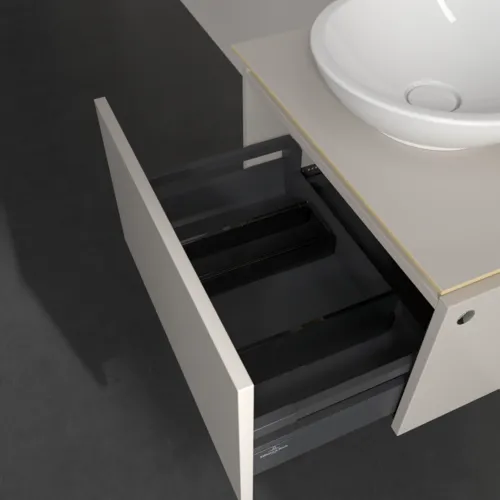 VILLEROY BOCH Legato toaletní skříňka, 1 zásuvka, 600 x 380 x 500 mm, Soft Grey / Soft Grey #B56700VK, obrázek 6