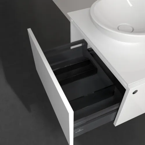 VILLEROY BOCH Legato toaletní skříňka, s osvětlením, 1 zásuvka, 600 x 380 x 500 mm, lesklá bílá / lesklá bílá #B567L0DH, obrázek 5