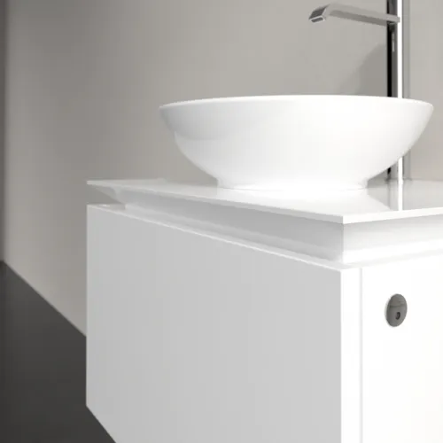 VILLEROY BOCH Legato toaletní skříňka, s osvětlením, 1 zásuvka, 600 x 380 x 500 mm, lesklá bílá / lesklá bílá #B567L0DH, obrázek 4