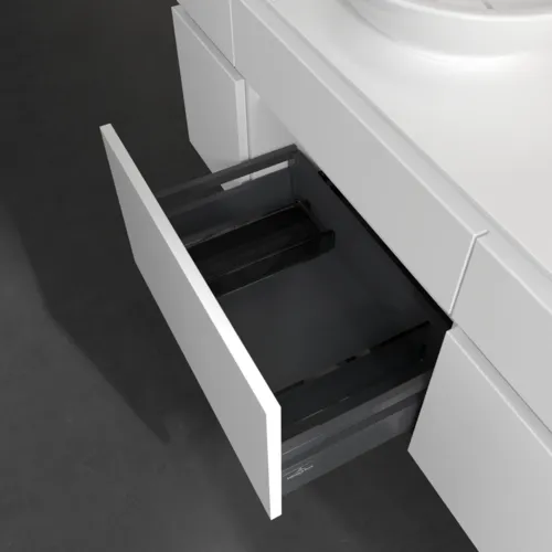 VILLEROY BOCH Legato toaletní skříňka, s osvětlením, 5 výsuvů, 1200 x 550 x 500 mm, bílá matná / bílá matná #B578L0MS, obrázek 5