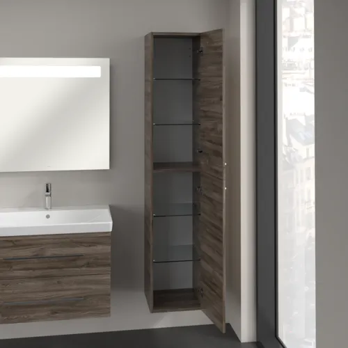 VILLEROY BOCH Vysoká skříňka Avento, 2 dveře, 346 x 1760 x 404 mm, dub kamenný #A89401RK, obrázek 4