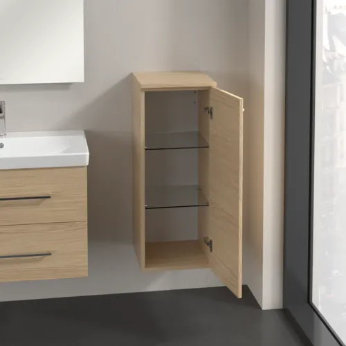 VILLEROY BOCH Boční skříňka Avento, 1 dveře, 347 x 888 x 405 mm, dub severský #A89501VJ, obrázek 4
