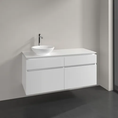 VILLEROY BOCH Legato toaletní skříňka, 4 výsuvy, 1200 x 550 x 500 mm, lesklá bílá / lesklá bílá #B58000DH, obrázek 2