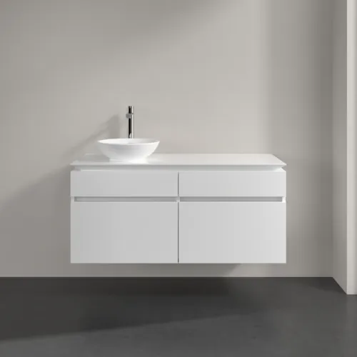 VILLEROY BOCH Legato toaletní skříňka, 4 výsuvy, 1200 x 550 x 500 mm, lesklá bílá / lesklá bílá #B58000DH, obrázek 3