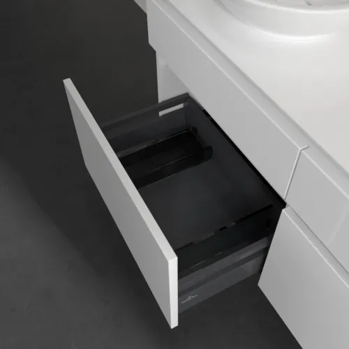 VILLEROY BOCH Legato toaletní skříňka, 4 výsuvy, 1200 x 550 x 500 mm, lesklá bílá / lesklá bílá #B58000DH, obrázek 6