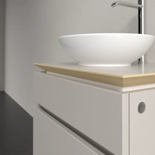 VILLEROY BOCH Legato toaletní skříňka, 2 výsuvy, 600 x 550 x 500 mm, Soft Grey / Soft Grey #B56800VK, obrázek 5