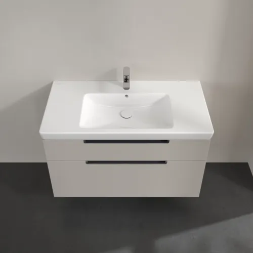 VILLEROY BOCH Subway 2.0 Vanity unit, 2 výsuvy, 987 x 590 x 449 mm, měkká šedá #A91510VK, obrázek 4