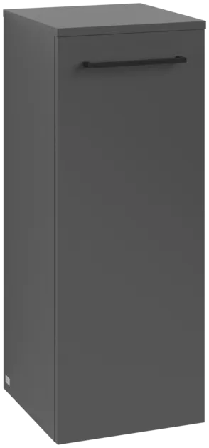 VILLEROY BOCH Boční skříňka Avento, 1 dvířka, 347 x 888 x 405 mm, grafitová barva #A89510VR