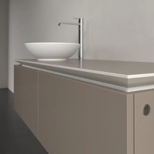 VILLEROY BOCH Legato toaletní skříňka, s osvětlením, 2 výsuvy, 1200 x 380 x 500 mm, Truffle Grey / Truffle Grey #B579L0VG, obrázek 4