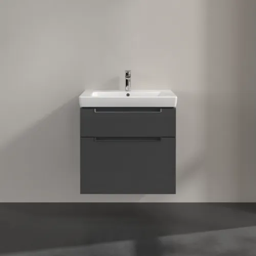 VILLEROY BOCH Subway 2.0 Vanity unit, 2 výsuvy, 637 x 590 x 454 mm, lesklá šedá #A91010FP, obrázek 3
