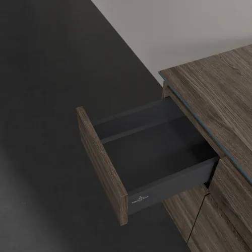 VILLEROY BOCH Legato toaletní skříňka, s osvětlením, 5 výsuvů, 1200 x 550 x 500 mm, Kamenný dub / Kamenný dub #B578L0RK, obrázek 6