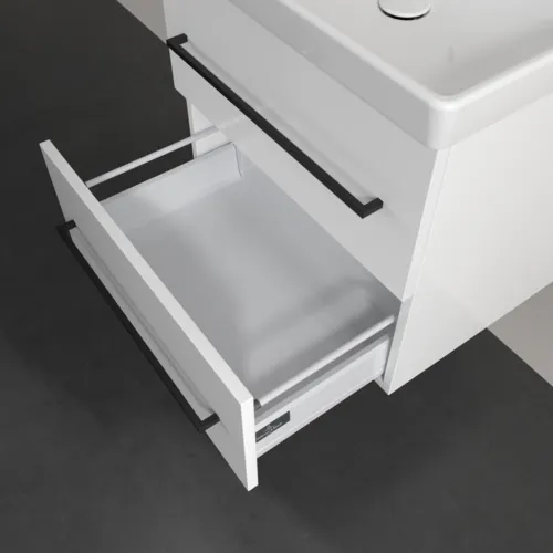 VILLEROY BOCH Avento toaletní skříňka, 2 výsuvy, 576 x 514 x 484 mm, lesklá bílá #A88910VE, obrázek 6