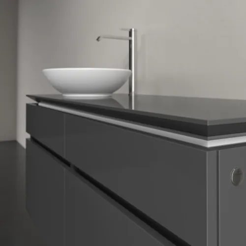VILLEROY BOCH Legato toaletní skříňka, 4 výsuvy, 1200 x 550 x 500 mm, lesklá šedá / lesklá šedá #B58000FP, obrázek 5