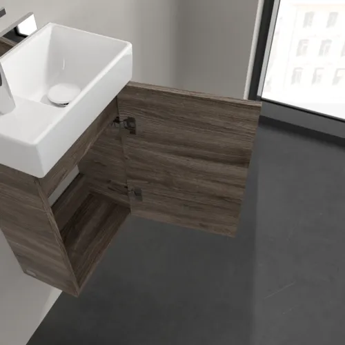 VILLEROY BOCH Avento toaletní skříňka, 1 dvířka, 340 x 514 x 234 mm, dub kamenný #A87601RK, obrázek 11