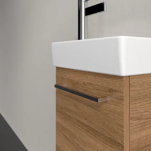 VILLEROY BOCH Avento toaletní skříňka, 1 dvířka, 340 x 514 x 234 mm, dub Kansas #A87601RH, obrázek 9