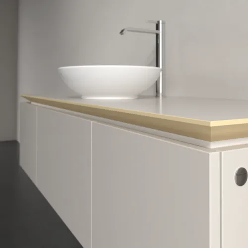 VILLEROY BOCH Legato toaletní skříňka, 3 výsuvy, 1400 x 380 x 500 mm, Soft Grey / Soft Grey #B58500VK, obrázek 5