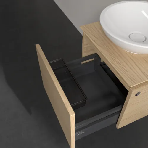 VILLEROY BOCH Legato toaletní skříňka, 1 zásuvka, 450 x 380 x 500 mm, severský dub / severský dub #B56500VJ, obrázek 6