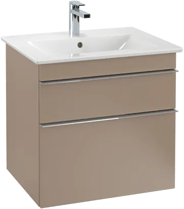 VILLEROY BOCH Venticello toaletní skříňka, 2 výsuvy, 603 x 590 x 502 mm, Volcano Black / Volcano Black #A92401VL