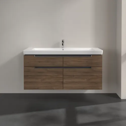 VILLEROY BOCH Subway 2.0 Vanity unit, 4 výsuvy, 1287 x 590 x 449 mm, Arizona Oak #A91610VH, obrázek 3