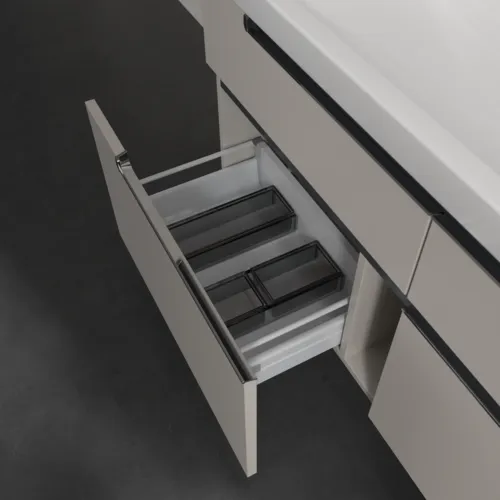 VILLEROY BOCH Subway 2.0 Vanity unit, 4 výsuvy, 1287 x 590 x 449 mm, Soft Grey #A91610VK, obrázek 6