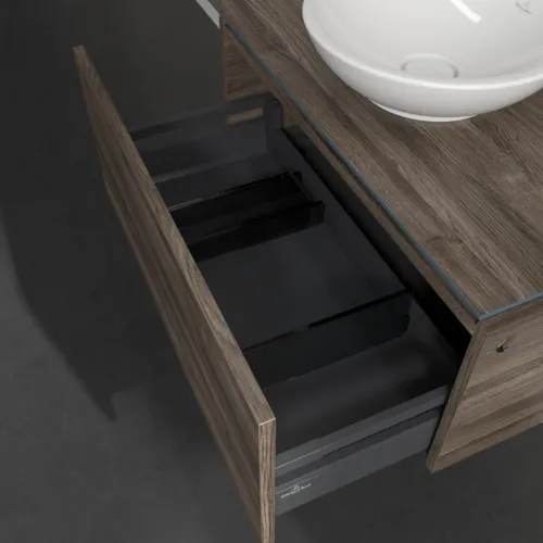 VILLEROY BOCH Legato toaletní skříňka, s osvětlením, 1 zásuvka, 800 x 380 x 500 mm, Kamenný dub / Kamenný dub #B569L0RK, obrázek 5