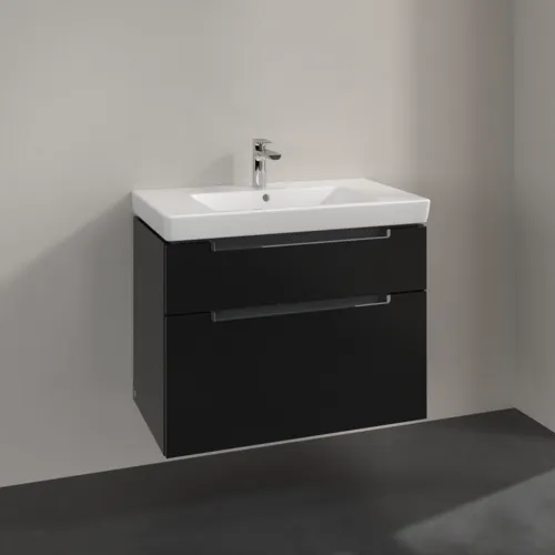 VILLEROY BOCH Subway 2.0 Vanity unit, 2 výsuvy, 787 x 590 x 449 mm, černý matný lak #A91410PD, obrázek 2