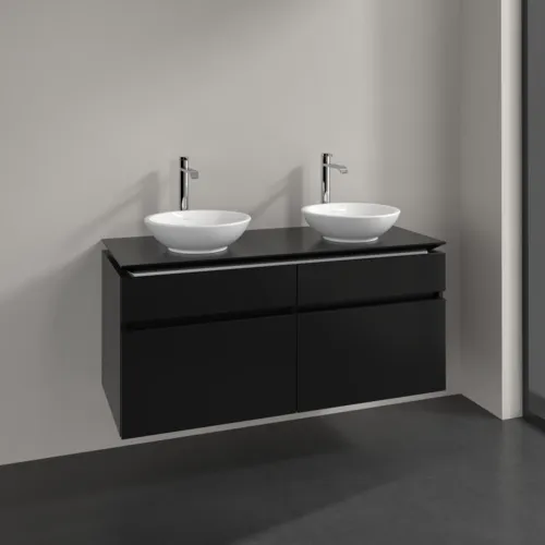 VILLEROY BOCH Legato toaletní skříňka, 4 výsuvy, 1200 x 550 x 500 mm, černý matný lak / černý matný lak #B58400PD, obrázek 2