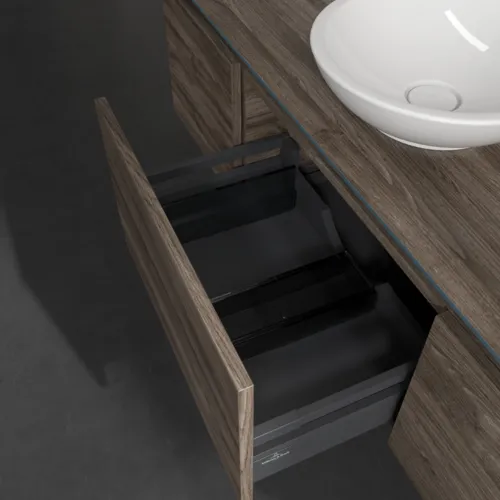 VILLEROY BOCH Legato toaletní skříňka, 3 výsuvy, 1400 x 380 x 500 mm, Kamenný dub / Kamenný dub #B58500RK, obrázek 6