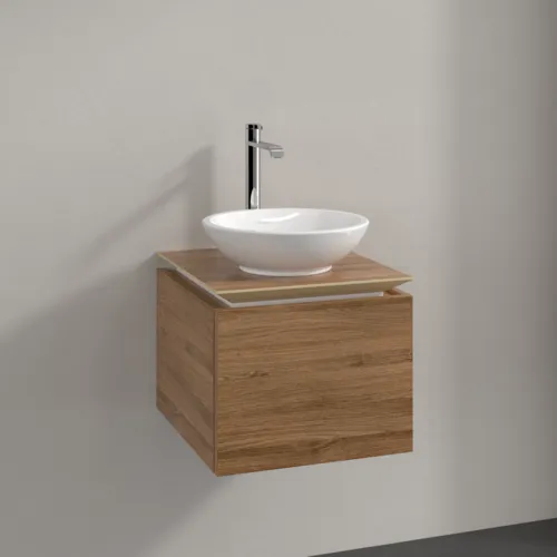 VILLEROY BOCH Legato toaletní skříňka, 1 zásuvka, 450 x 380 x 500 mm, dub Kansas / dub Kansas #B56500RH, obrázek 2