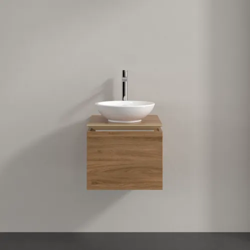 VILLEROY BOCH Legato toaletní skříňka, 1 zásuvka, 450 x 380 x 500 mm, dub Kansas / dub Kansas #B56500RH, obrázek 3
