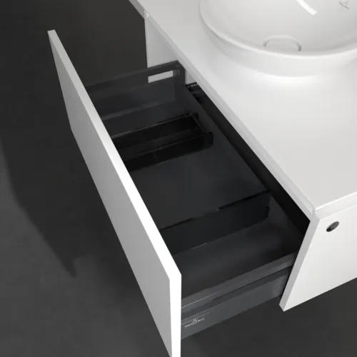 VILLEROY BOCH Legato toaletní skříňka, s osvětlením, 1 zásuvka, 800 x 380 x 500 mm, bílá matná / bílá matná #B569L0MS, obrázek 5