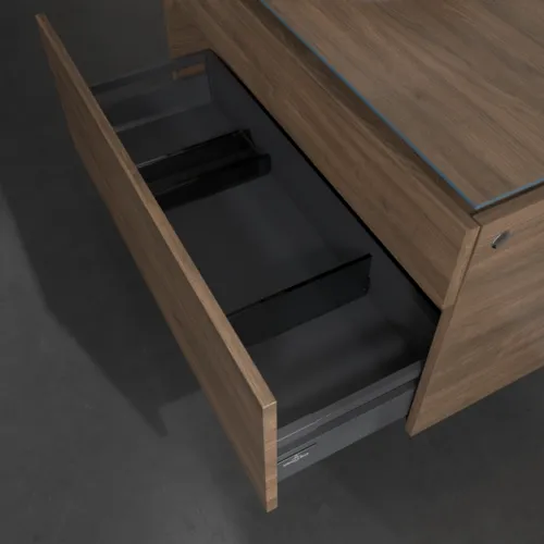 VILLEROY BOCH Legato toaletní skříňka, 2 výsuvy, 1000 x 550 x 500 mm, Arizona Oak / Arizona Oak #B57200VH, obrázek 6