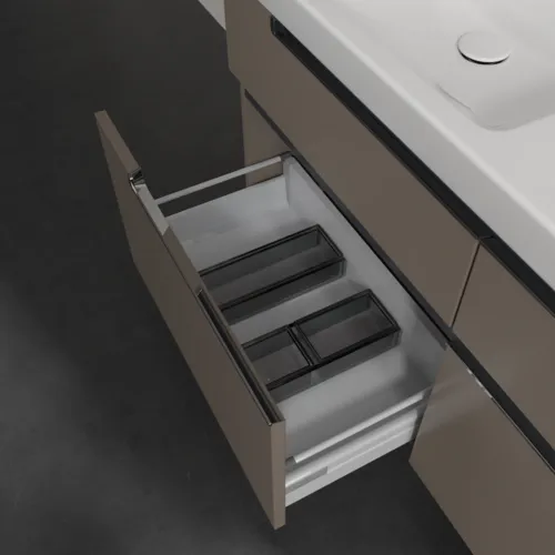 VILLEROY BOCH Subway 2.0 Vanity unit, 4 výsuvy, 1287 x 590 x 449 mm, Truffle Grey #A91710VG, obrázek 6