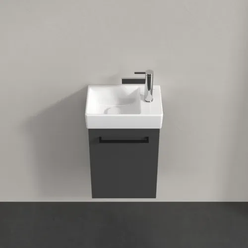 VILLEROY BOCH Avento toaletní skříňka, 1 dvířka, 340 x 514 x 234 mm, grafitová barva #A87610VR, obrázek 4