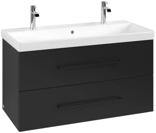 VILLEROY BOCH Avento toaletní skříňka, 2 výsuvy, 976 x 514 x 484 mm, Volcano Black #A89210VL