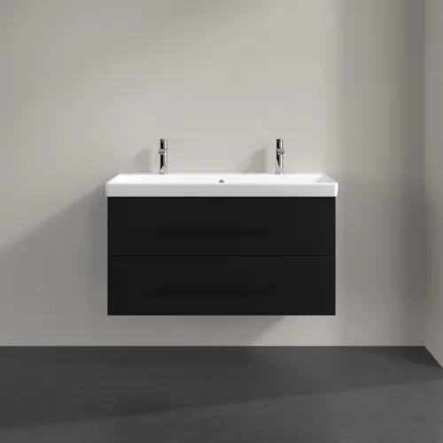 VILLEROY BOCH Avento toaletní skříňka, 2 výsuvy, 976 x 514 x 484 mm, Volcano Black #A89210VL, obrázek 3