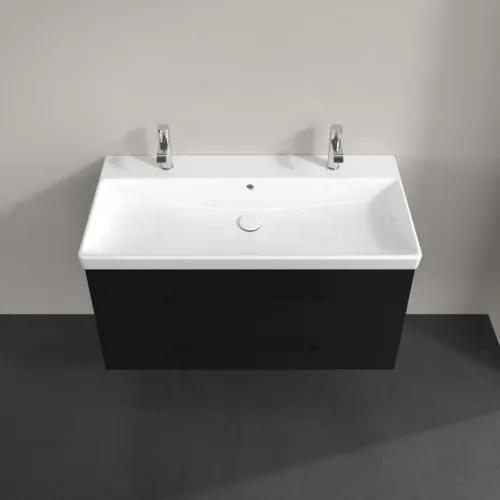 VILLEROY BOCH Avento toaletní skříňka, 2 výsuvy, 976 x 514 x 484 mm, Volcano Black #A89210VL, obrázek 4