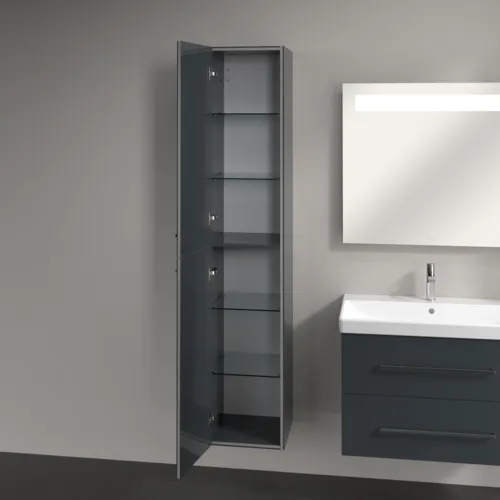 VILLEROY BOCH Vysoká skříň Avento, 2 dveře, 350 x 1760 x 404 mm, Crystal Grey #A89400B1, obrázek 4