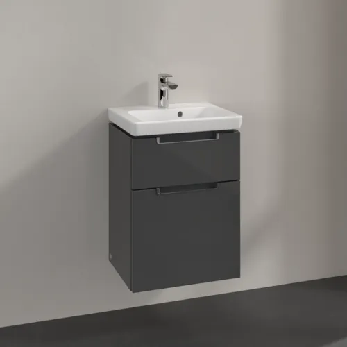 VILLEROY BOCH Subway 2.0 Vanity unit, 2 výsuvy, 440 x 590 x 351 mm, lesklá šedá #A90610FP, obrázek 2
