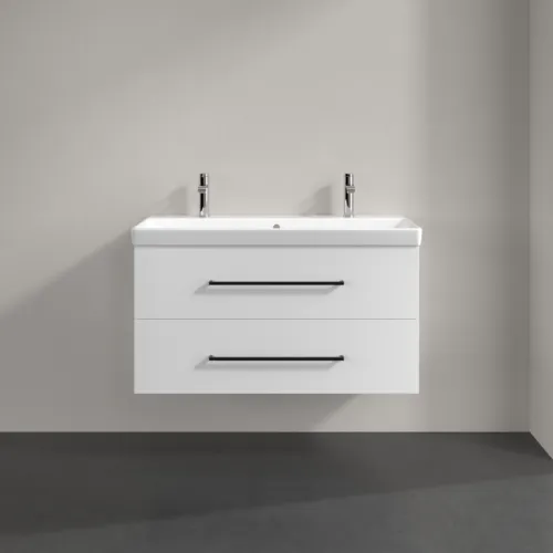 VILLEROY BOCH Avento toaletní skříňka, 2 výsuvy, 976 x 514 x 484 mm, lesklá bílá #A89210VE, obrázek 3