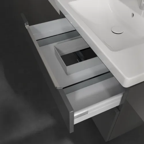 VILLEROY BOCH Subway 2.0 Vanity unit, 2 výsuvy, 787 x 590 x 449 mm, lesklá šedá #A91410FP, obrázek 8
