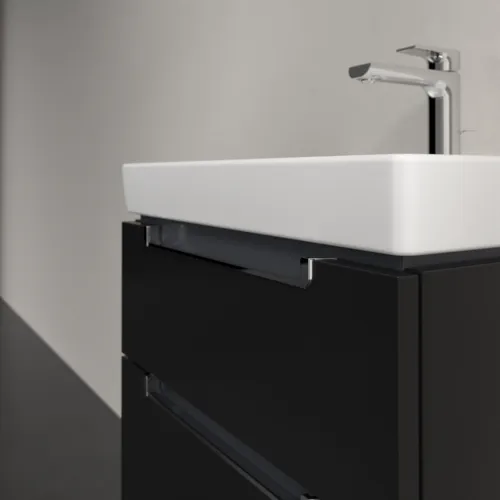 VILLEROY BOCH Subway 2.0 Vanity unit, 2 výsuvy, 537 x 590 x 423 mm, černý matný lak #A90810PD, obrázek 5