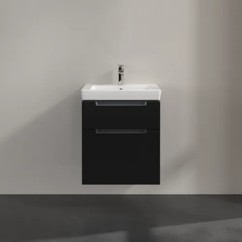 VILLEROY BOCH Subway 2.0 Vanity unit, 2 výsuvy, 537 x 590 x 423 mm, černý matný lak #A90810PD, obrázek 3