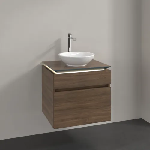 VILLEROY BOCH Legato toaletní skříňka, s osvětlením, 2 výsuvy, 600 x 550 x 500 mm, Arizona Oak / Arizona Oak #B568L0VH, obrázek 2