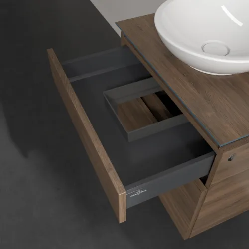 VILLEROY BOCH Legato toaletní skříňka, s osvětlením, 2 výsuvy, 600 x 550 x 500 mm, Arizona Oak / Arizona Oak #B568L0VH, obrázek 6