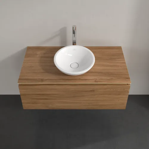 VILLEROY BOCH Legato toaletní skříňka, 1 zásuvka, 1000 x 380 x 500 mm, dub Kansas / dub Kansas #B57100RH, obrázek 4